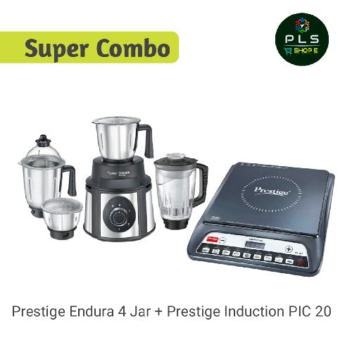 Prestige Endura 4 Jar Mixer Grinder With Induction Stove Combo